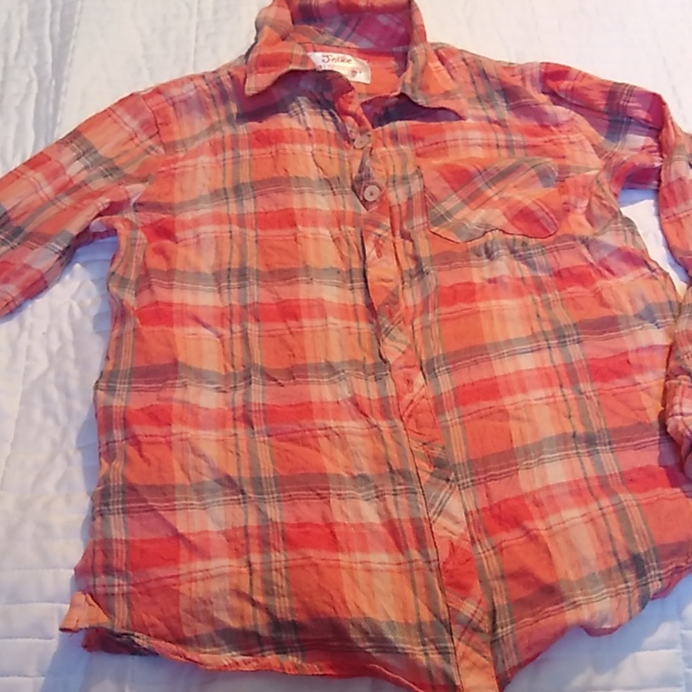 💙Girls button down shirt